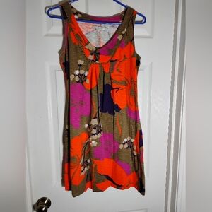 Boden Floral Cotton Knit Tank Dress